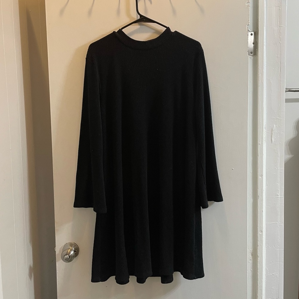 black ribbed old navy dress